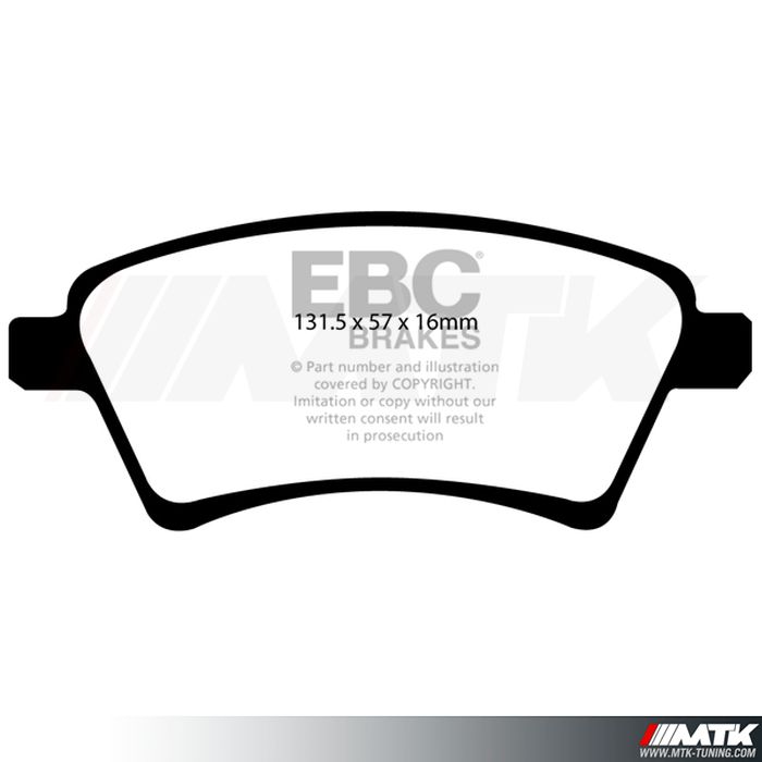 Plaquettes avant EBC Brakes Suzuki SX4