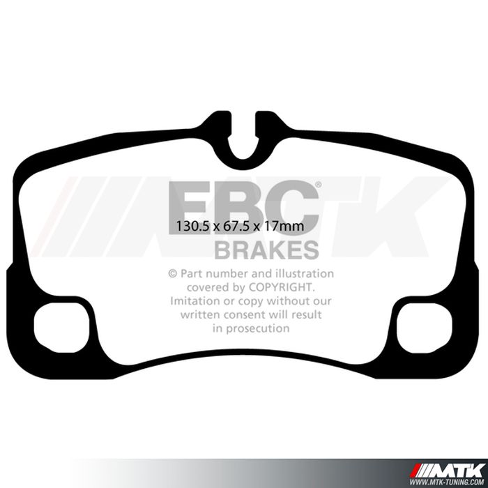 Plaquettes arrière EBC Brakes Porsche 911 type 997