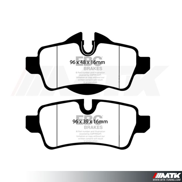 Plaquettes arrière EBC Brakes Mini Mini R56 - R57