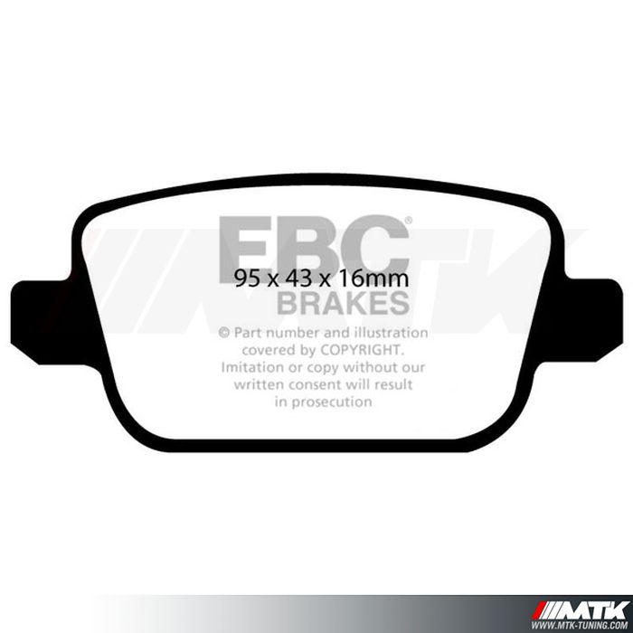 Plaquettes arrière EBC Brakes Volvo XC70 (Mk2)
