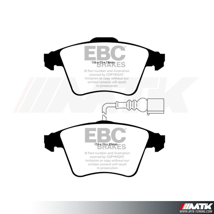 Plaquettes avant EBC Brakes Volkswagen Touareg