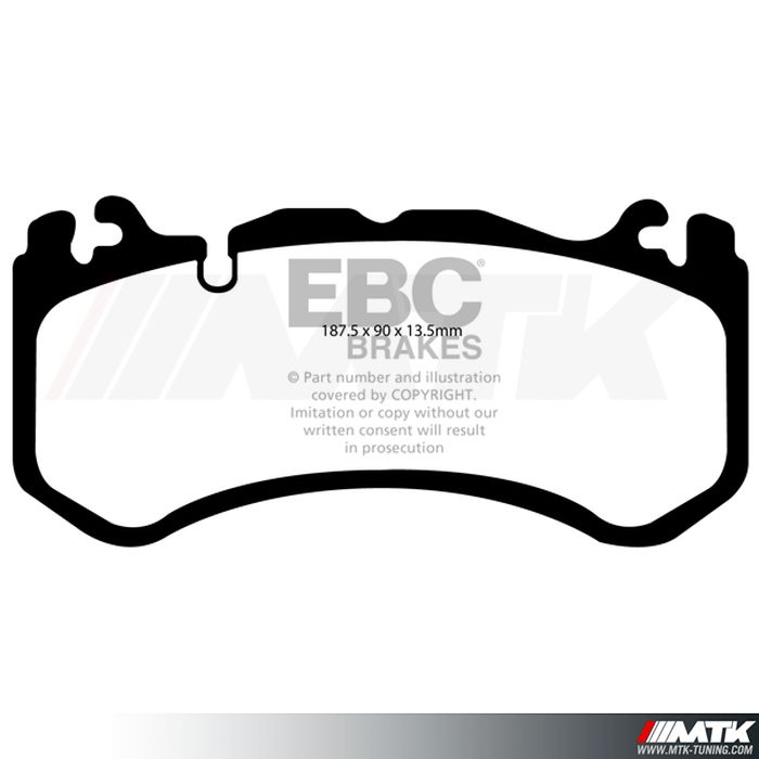 Plaquettes avant EBC Brakes Mercedes-Benz CLK 63 AMG C209