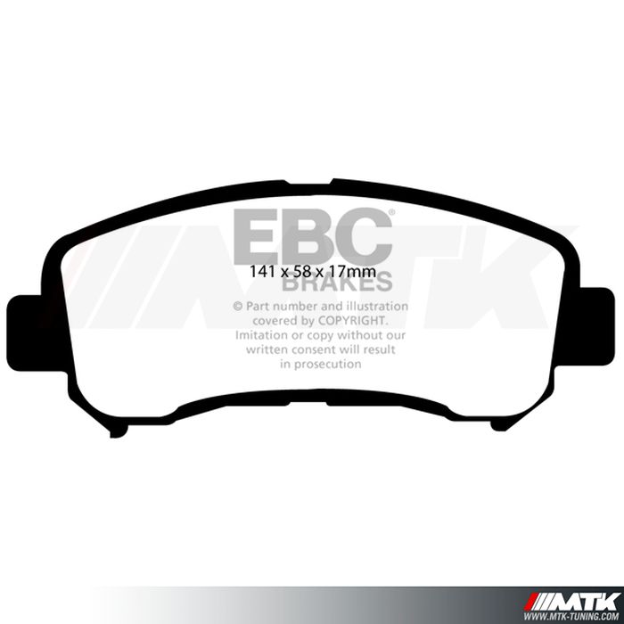 Plaquettes avant EBC Brakes Nissan X-Trail