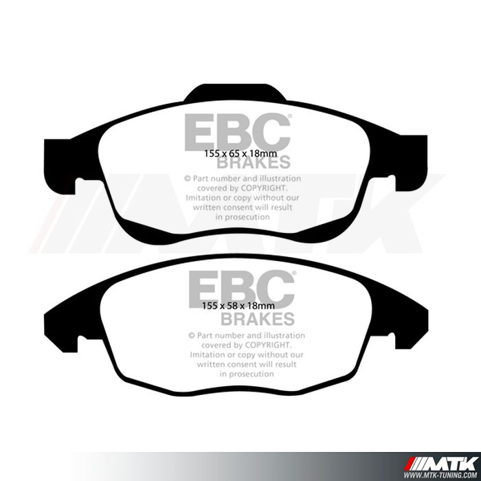 Plaquettes avant EBC Brakes Ds DS4