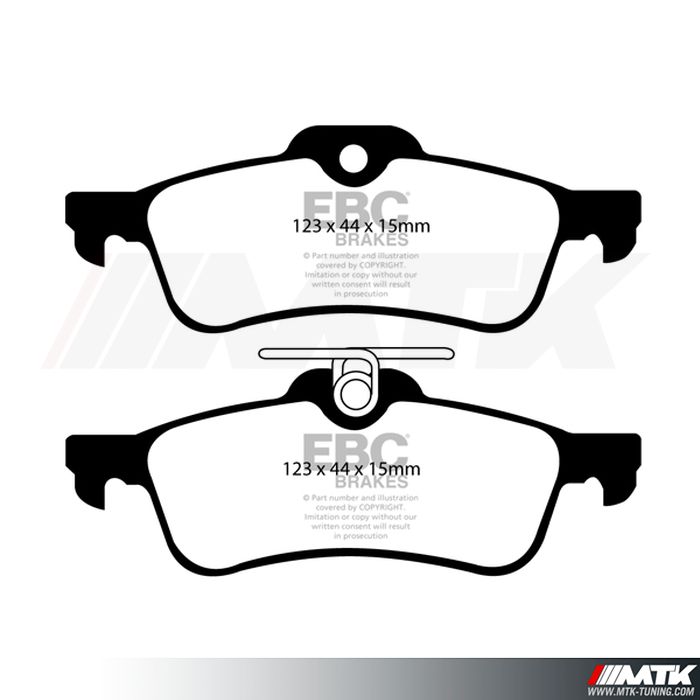 Plaquettes arrière EBC Brakes Toyota Yaris (XP90)