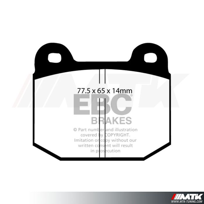 Plaquettes avant EBC Brakes Opel Speedster