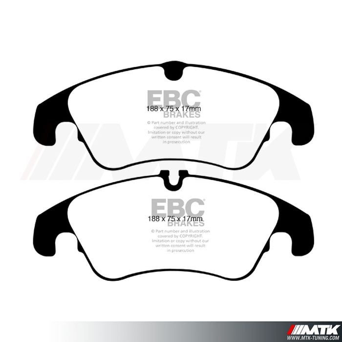 Plaquettes avant EBC Brakes Audi A4 B8