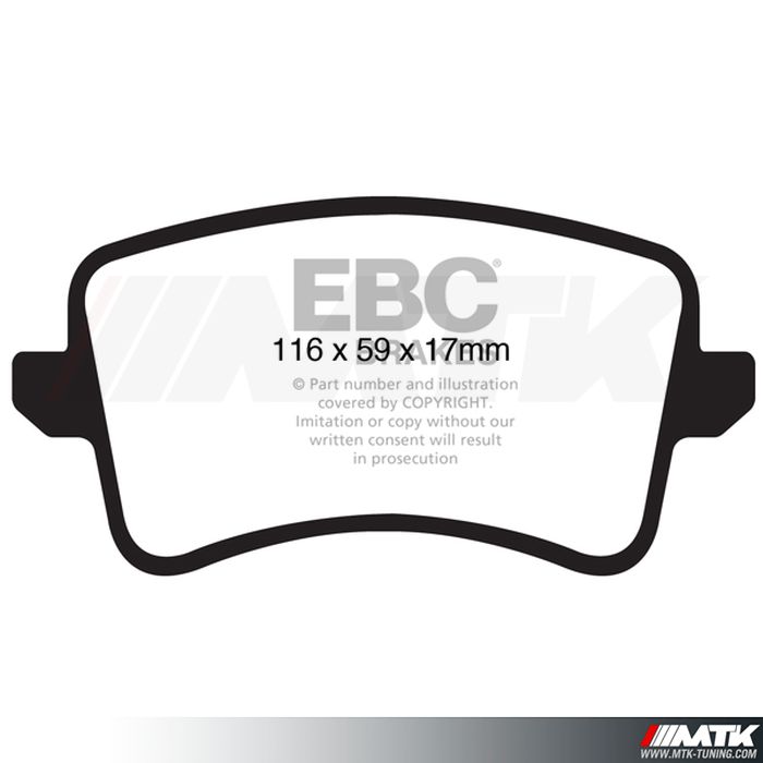 Plaquettes arrière EBC Brakes Audi A4 Allroad quattro