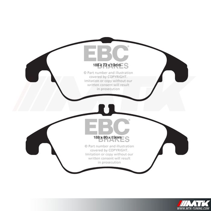 Plaquettes avant EBC Brakes Mercedes-Benz SLK R172