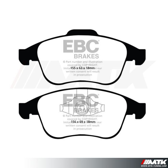 Plaquettes avant EBC Brakes Renault Laguna 3 Coupe