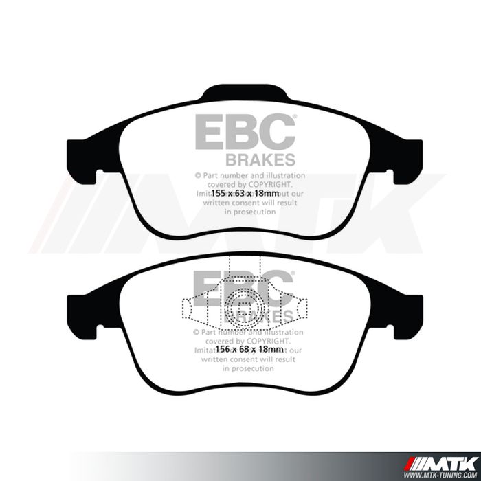 Plaquettes avant EBC Brakes Renault Laguna 3 Coupe