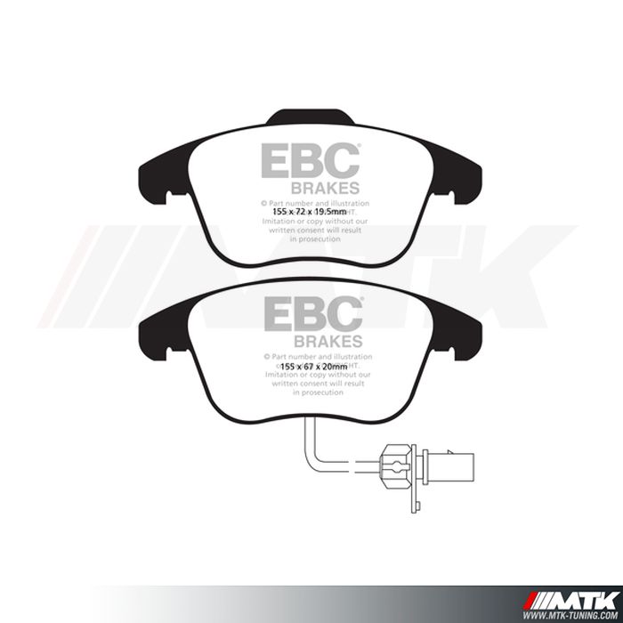 Plaquettes avant EBC Brakes Audi A5 Cabriolet B8