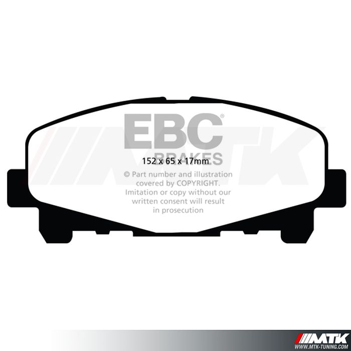 Plaquettes avant EBC Brakes Honda Accord 8