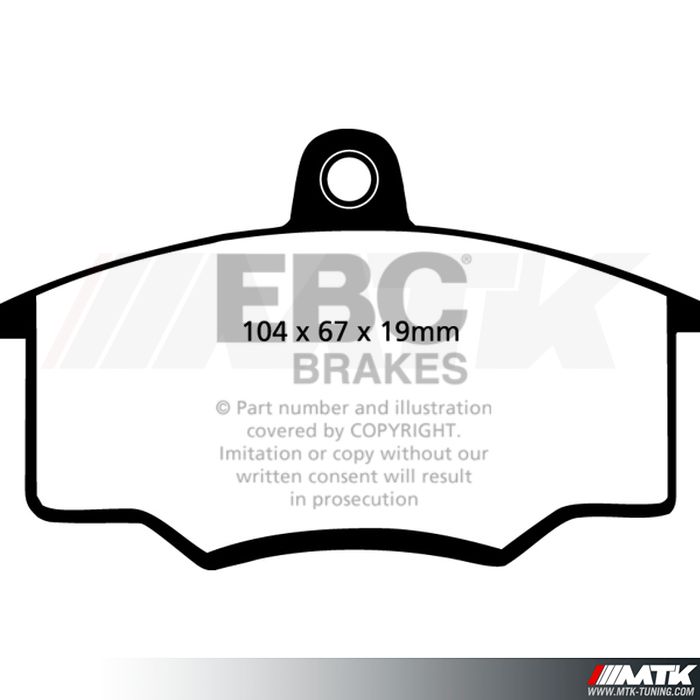 Plaquettes avant EBC Brakes Audi Coupe