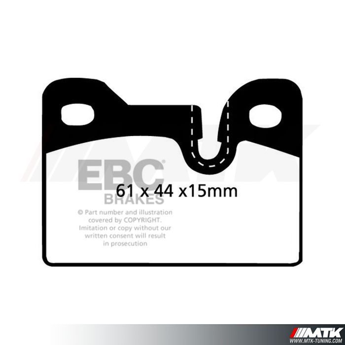 Plaquettes arrière EBC Brakes Bmw Serie 3 E21