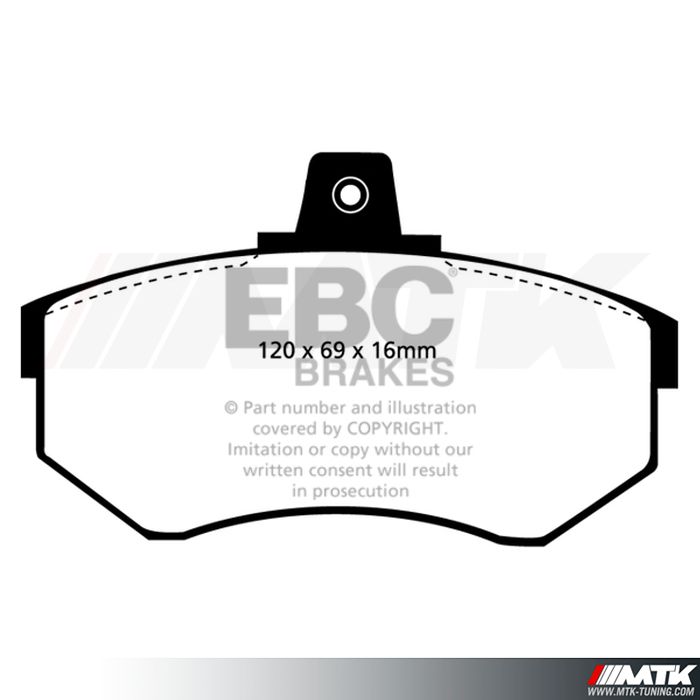 Plaquettes avant EBC Brakes Audi Coupe