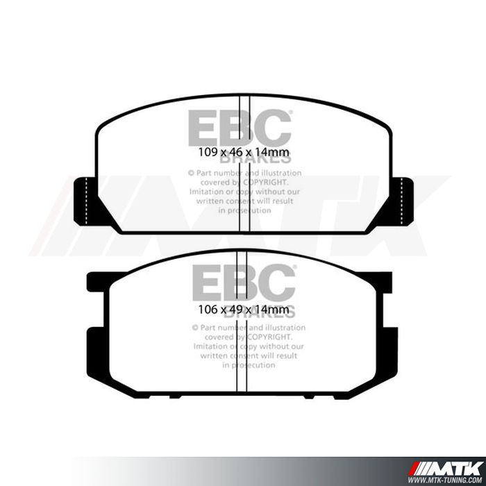 Plaquettes avant EBC Brakes Toyota Celica