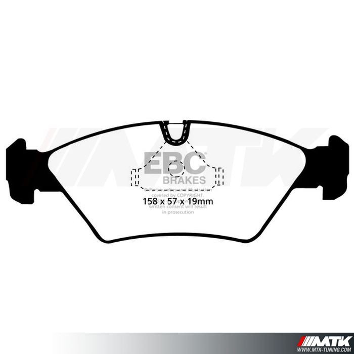 Plaquettes avant EBC Brakes Porsche 928