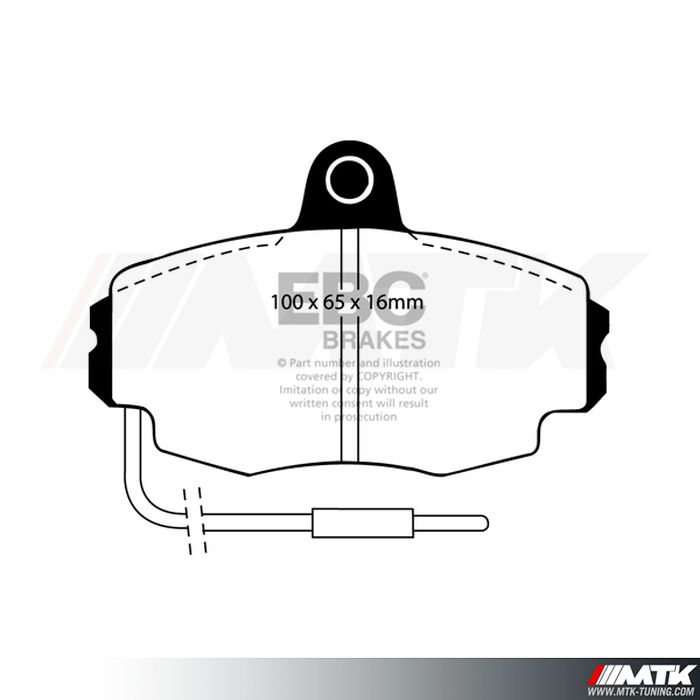 Plaquettes avant EBC Brakes Citroen ZX