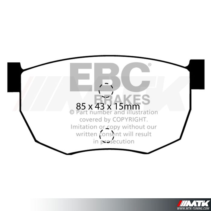 Plaquettes arrière EBC Brakes Nissan 280ZX