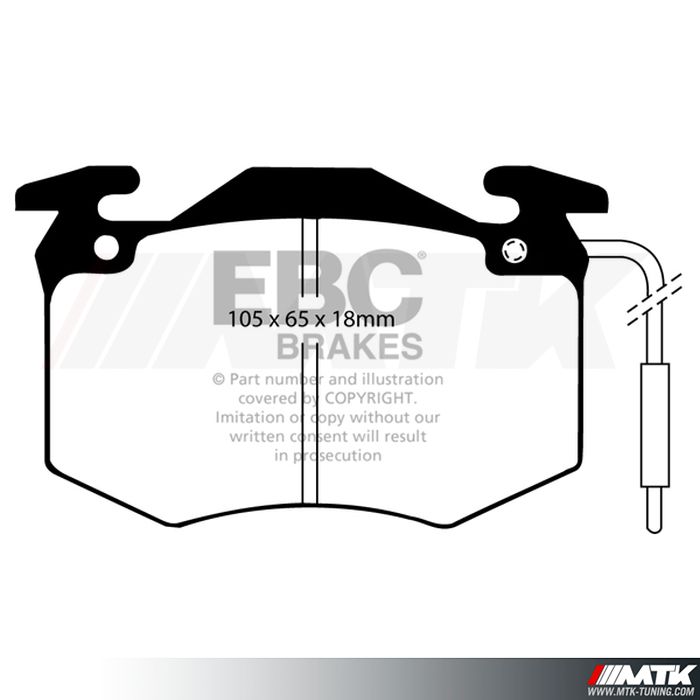 Plaquettes avant EBC Brakes Renault 5