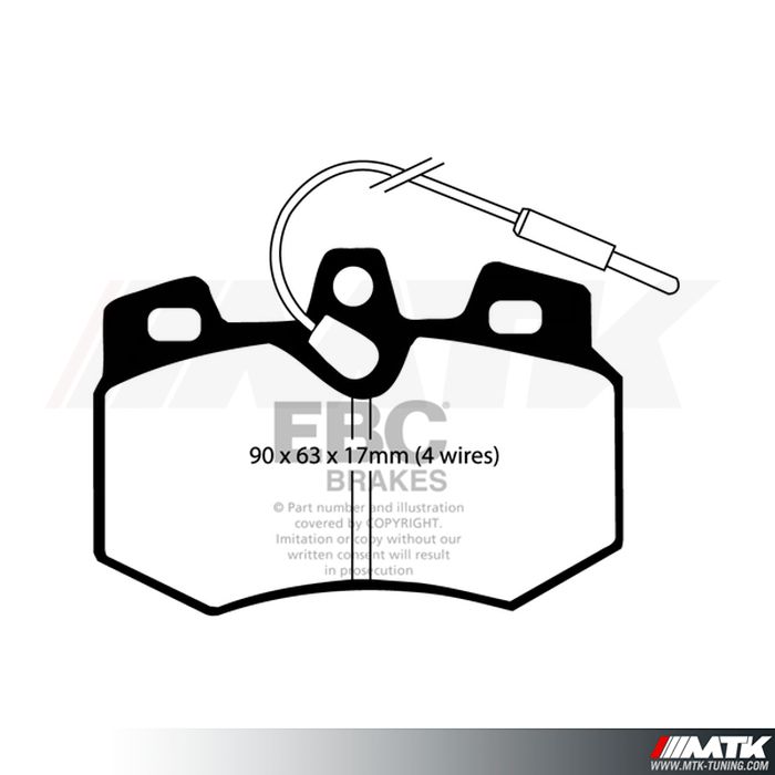 Plaquettes avant EBC Brakes Citroen AX