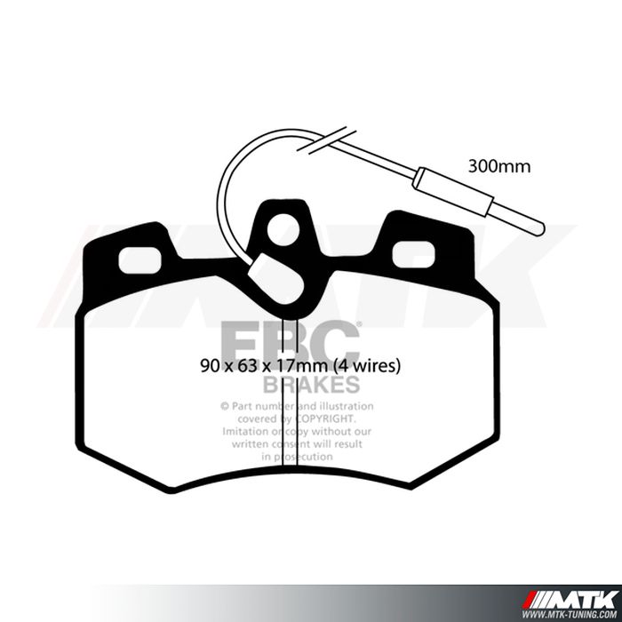 Plaquettes avant EBC Brakes Citroen AX