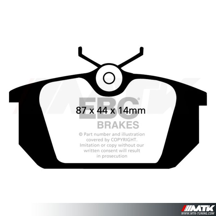 Plaquettes arrière EBC Brakes Fiat Coupe