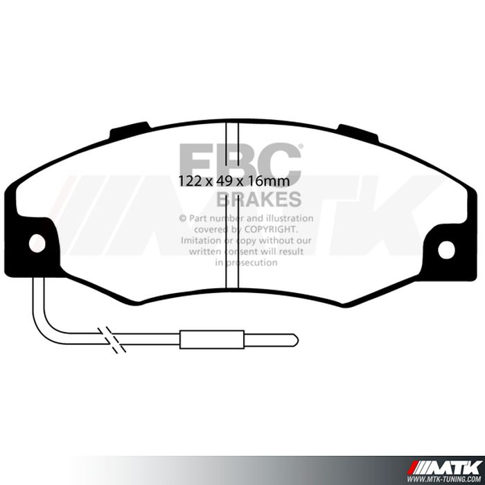 Plaquettes avant EBC Brakes Renault 21