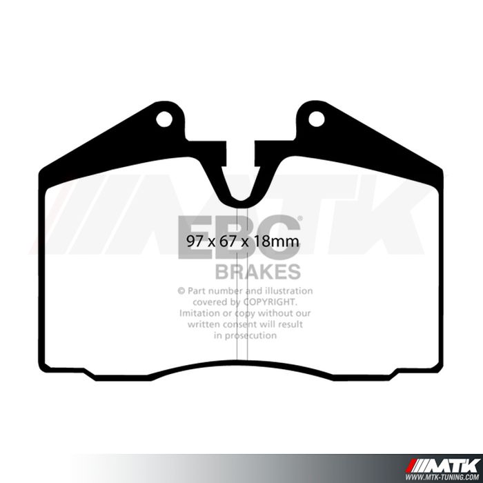 Plaquettes avant EBC Brakes Porsche 968