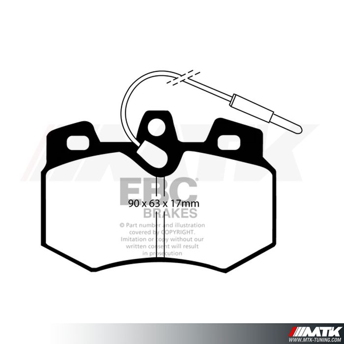 Plaquettes avant EBC Brakes Peugeot 205