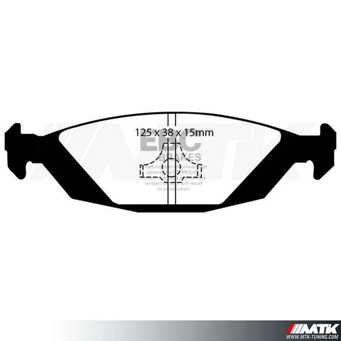 Plaquettes arrière EBC Brakes Saab 900