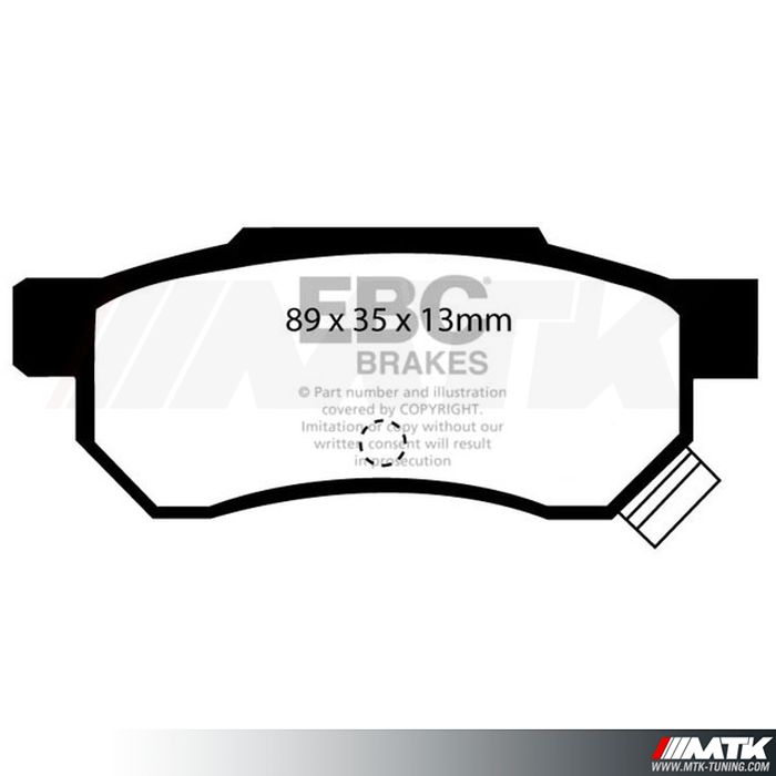 Plaquettes arrière EBC Brakes Honda Jazz