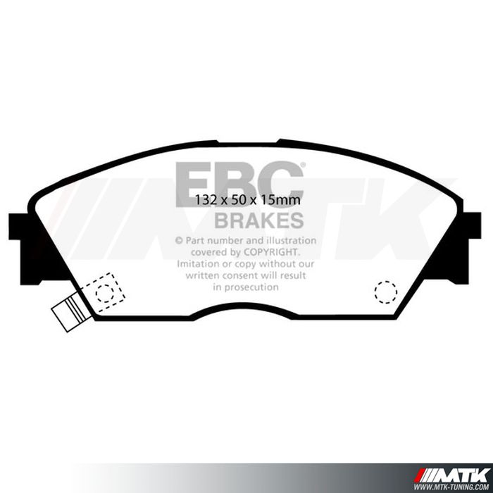 Plaquettes avant EBC Brakes Honda Prelude