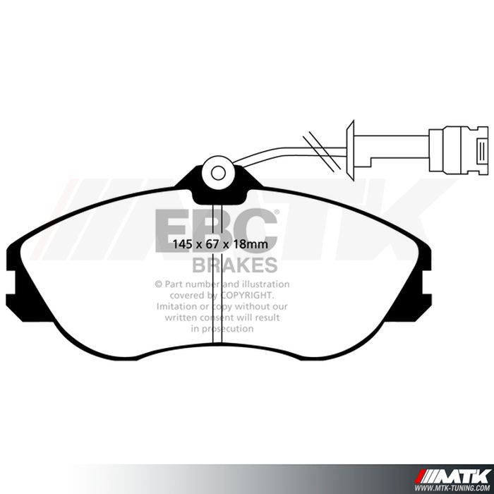 Plaquettes avant EBC Brakes Audi S2 B3