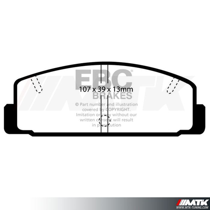 Plaquettes arrière EBC Brakes Mazda RX7