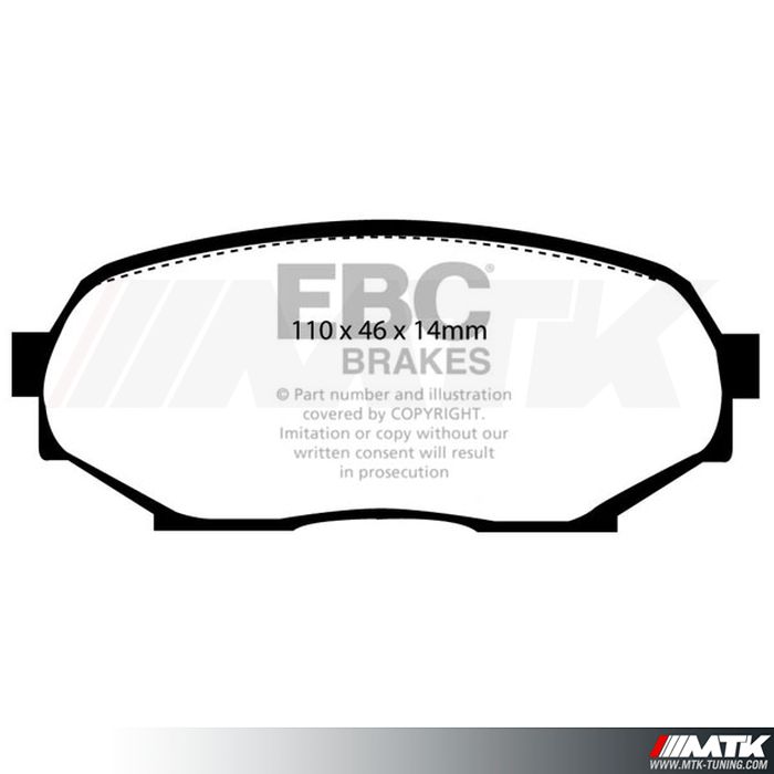 Plaquettes avant EBC Brakes Mazda MX5 NA