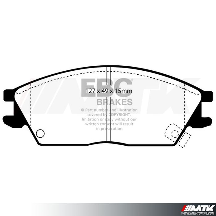 Plaquettes avant EBC Brakes Hyundai Getz