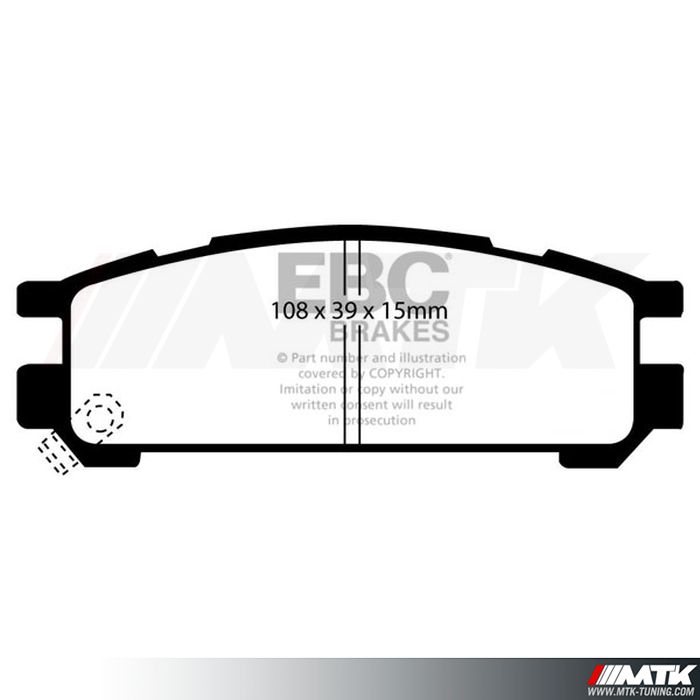 Plaquettes arrière EBC Brakes Subaru Impreza GT - WRX