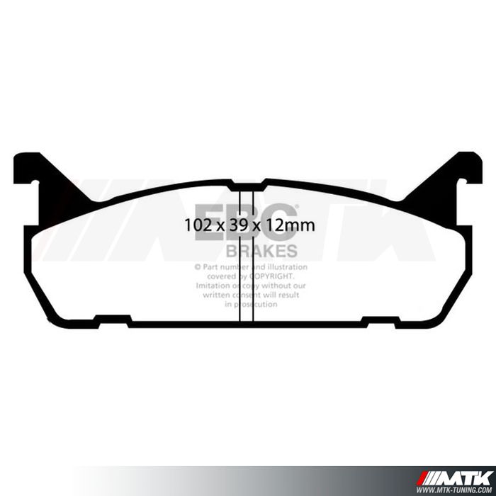 Plaquettes arrière EBC Brakes Mazda MX5 NA