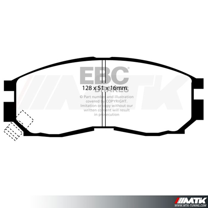 Plaquettes avant EBC Brakes Mitsubishi Colt