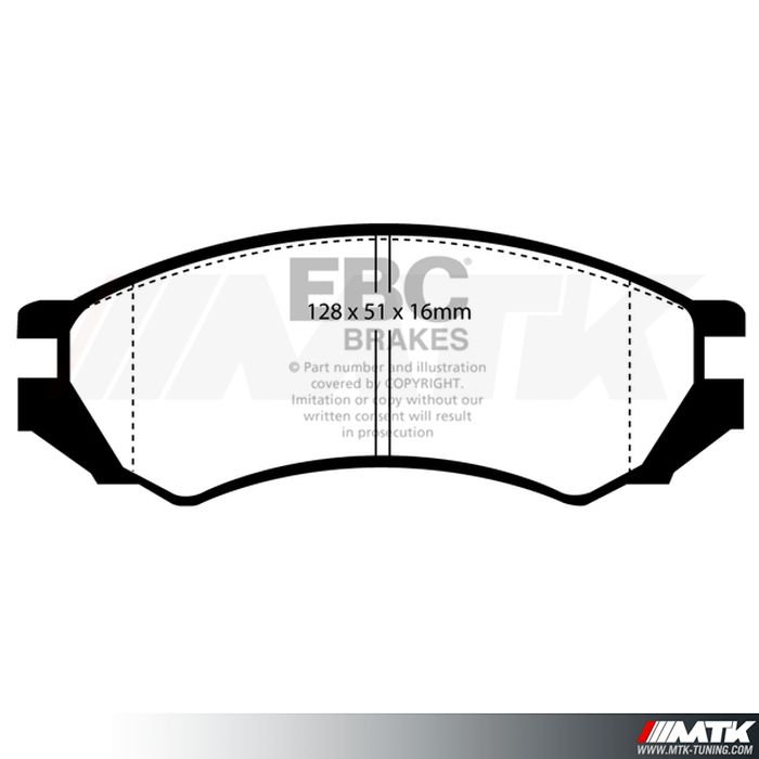 Plaquettes avant EBC Brakes Nissan 100NX