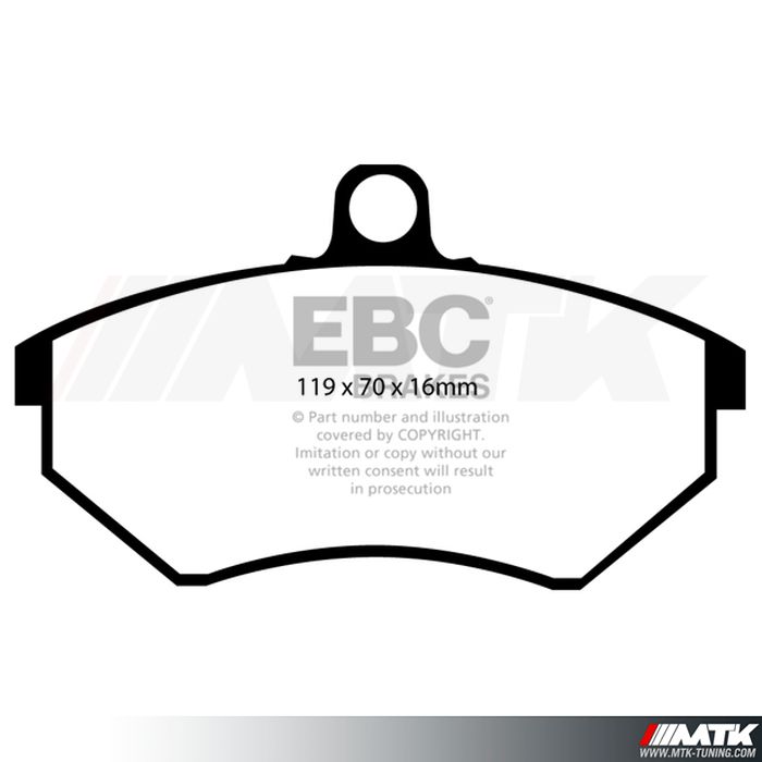 Plaquettes avant EBC Brakes Seat Cordoba