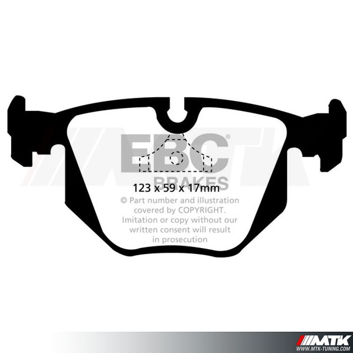 Plaquettes arrière EBC Brakes Bmw M5 E34