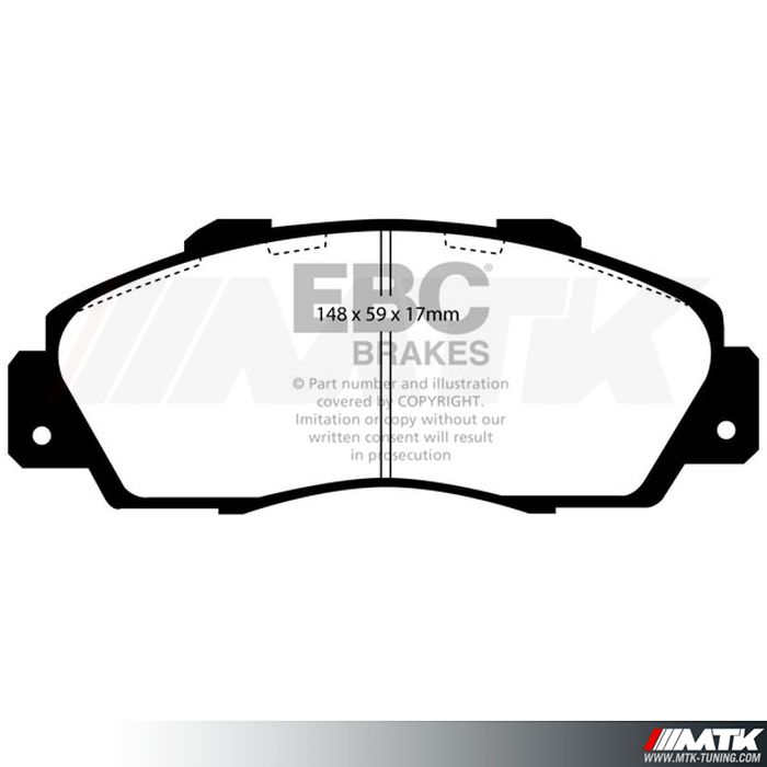 Plaquettes avant EBC Brakes Honda Accord Coupe