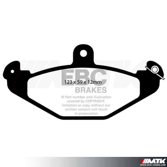 Plaquettes arrière EBC Brakes Lotus 340R