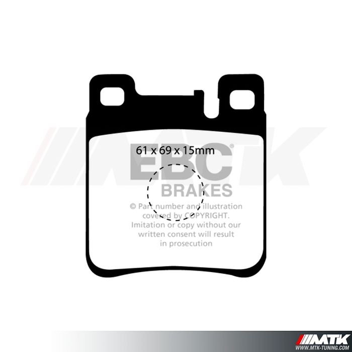 Plaquettes arrière EBC Brakes Mercedes-Benz CLK 55 AMG C208