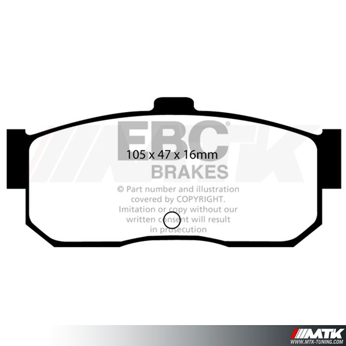 Plaquettes arrière EBC Brakes Nissan 100NX