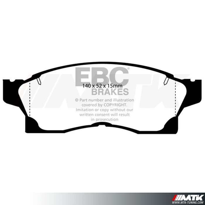 Plaquettes avant EBC Brakes Toyota MR2 (Mk2)