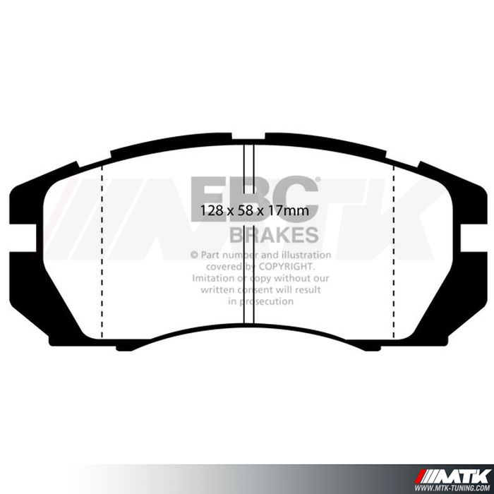 Plaquettes avant EBC Brakes Subaru Impreza GT
